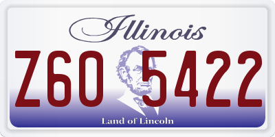 IL license plate Z605422