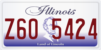 IL license plate Z605424