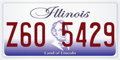 IL license plate Z605429