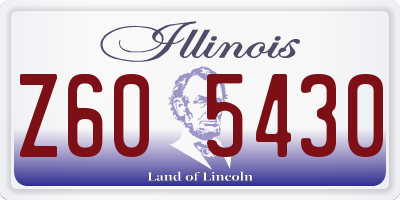 IL license plate Z605430