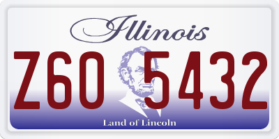 IL license plate Z605432