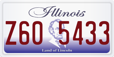 IL license plate Z605433