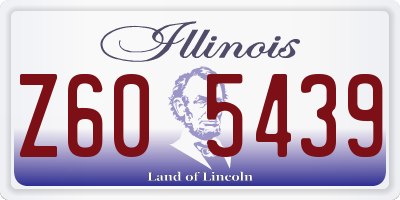 IL license plate Z605439