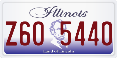 IL license plate Z605440