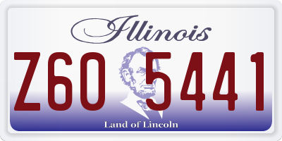 IL license plate Z605441
