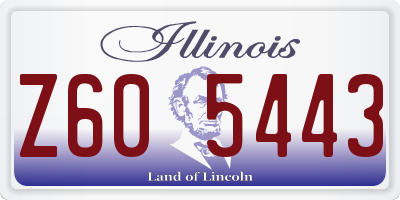 IL license plate Z605443