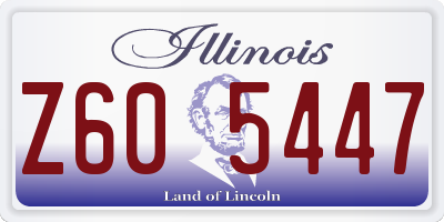 IL license plate Z605447