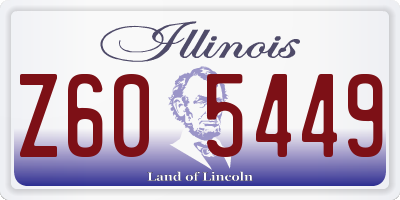 IL license plate Z605449