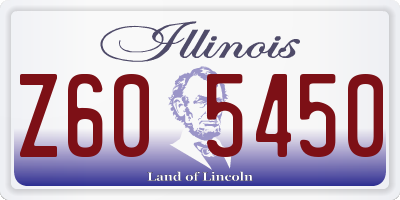 IL license plate Z605450