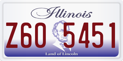 IL license plate Z605451