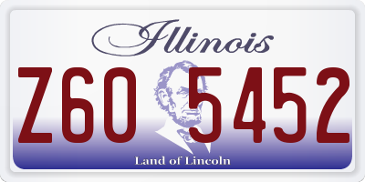 IL license plate Z605452