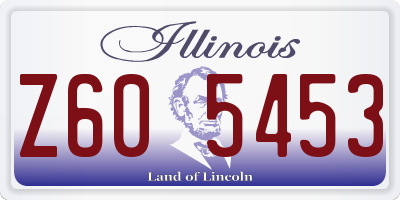 IL license plate Z605453