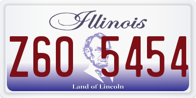 IL license plate Z605454