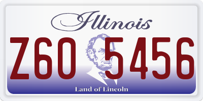IL license plate Z605456