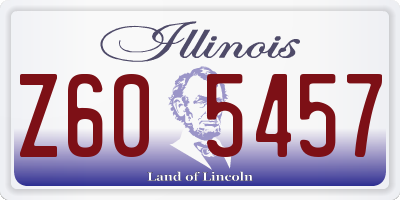 IL license plate Z605457