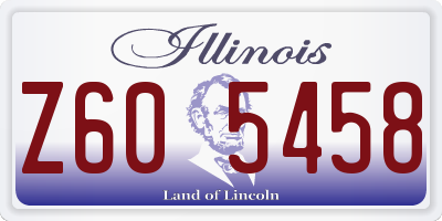 IL license plate Z605458