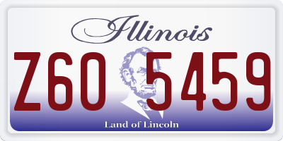 IL license plate Z605459