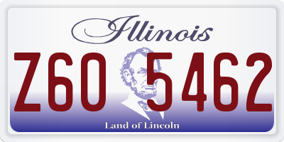 IL license plate Z605462
