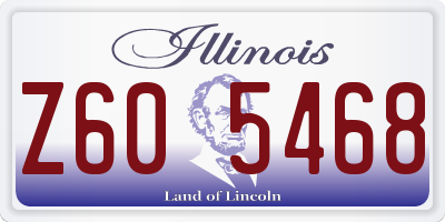 IL license plate Z605468