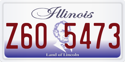 IL license plate Z605473
