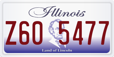 IL license plate Z605477