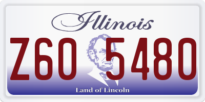 IL license plate Z605480