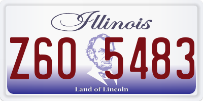 IL license plate Z605483