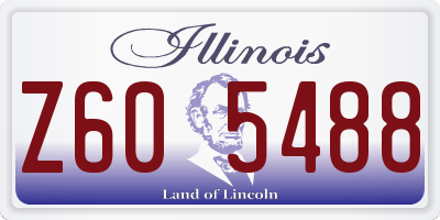 IL license plate Z605488