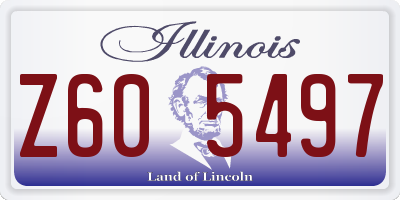 IL license plate Z605497