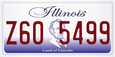 IL license plate Z605499