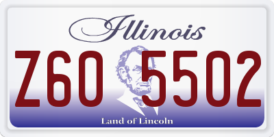 IL license plate Z605502