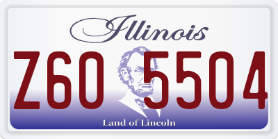 IL license plate Z605504