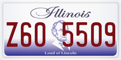 IL license plate Z605509