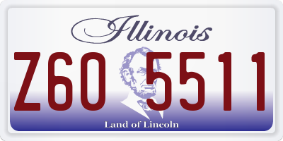 IL license plate Z605511
