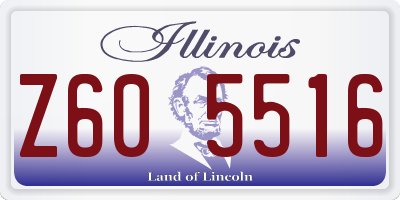 IL license plate Z605516