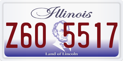 IL license plate Z605517