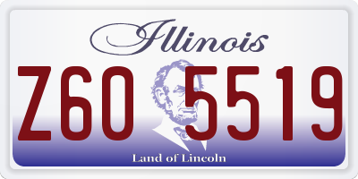 IL license plate Z605519