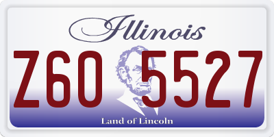 IL license plate Z605527
