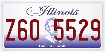 IL license plate Z605529