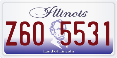 IL license plate Z605531