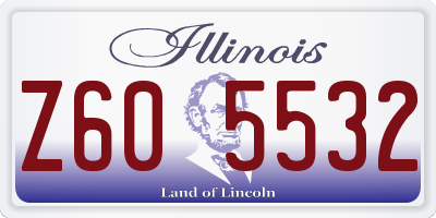 IL license plate Z605532