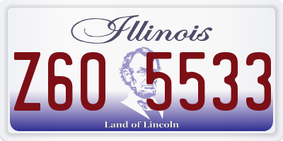 IL license plate Z605533