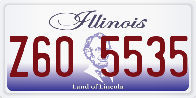 IL license plate Z605535