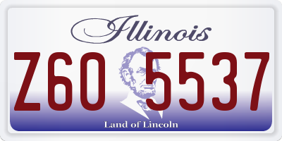 IL license plate Z605537