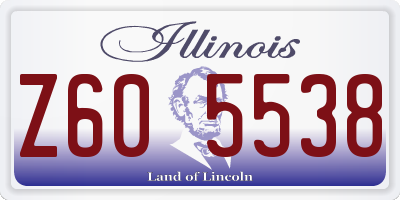 IL license plate Z605538