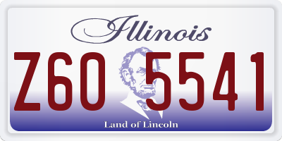 IL license plate Z605541