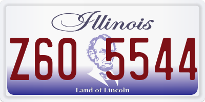 IL license plate Z605544