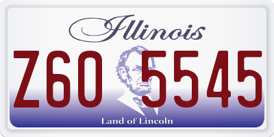 IL license plate Z605545