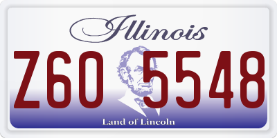 IL license plate Z605548
