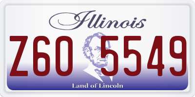 IL license plate Z605549